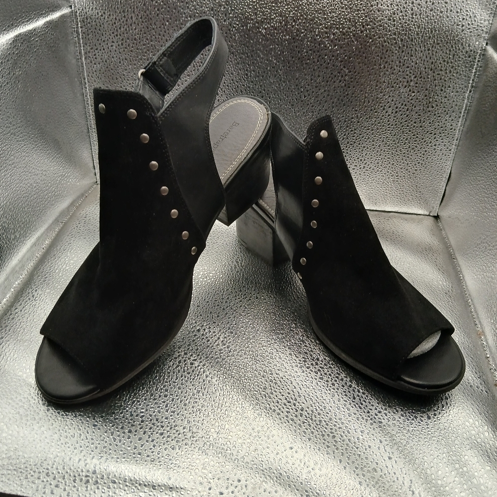 Baretraps Black Open Toe Sling Back Sandals Women's Size 11